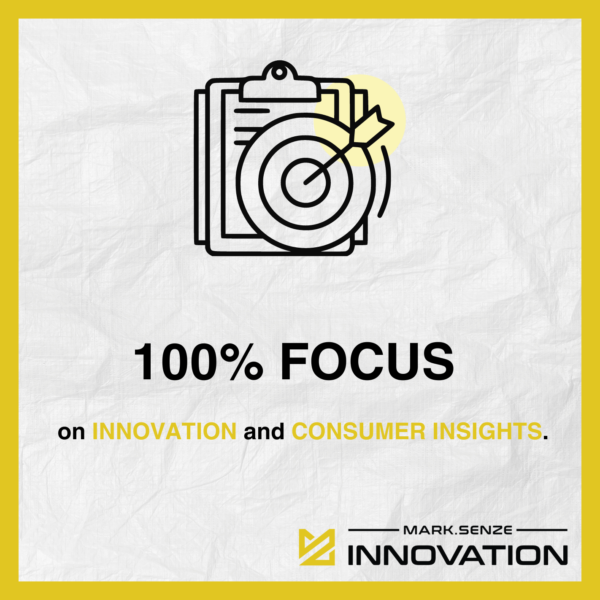 100 % Fokus auf Innovation und Consumer Insights